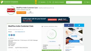 MedPlus India Customer Care, Complaints and Reviews