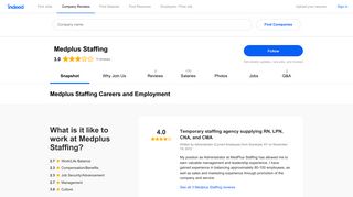 Medplus Staffing Careers and Employment | Indeed.com