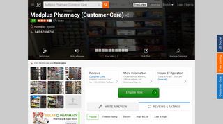 Medplus Pharmacy (Customer Care) - Chemists in Hyderabad - Justdial