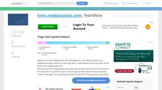 Access hrms.medplusindia.com. TeamWise