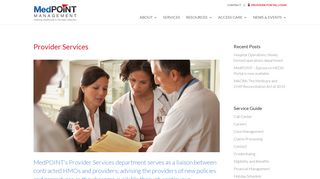 Provider Services - MedPOINT Management