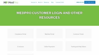 MedPro Customer Login and Other Resources - MedPro Medical ...