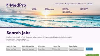 Search Job - MedPro Healthcare Staffing