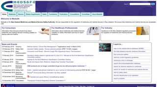 Medsafe Home Page