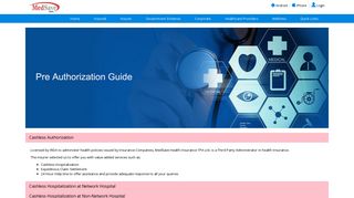 Pre Authorization Guide - MedSave