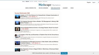 Medscape Nurses Education - | Multimedia CME