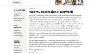 WBMD.COM | Our Services | Medscape