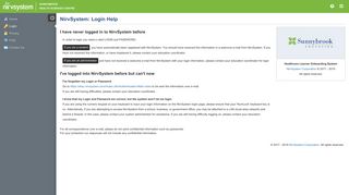MedSIS 3C: Login Help