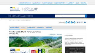 New for 2018: MyHR Portal Launching January 15 - MedStar Health