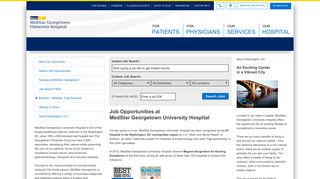 MedStar Georgetown University Hospital Jobs