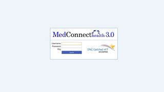 MedConnectHealth 3.0: Login