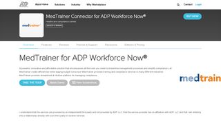 MedTrainer Connector for ADP Workforce Now® by MedTrainer | ADP ...