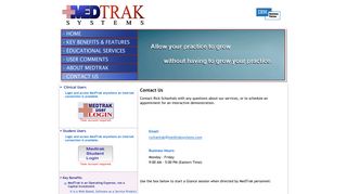 MedTrak Systems, Inc. - Contact Us