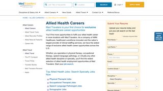 Allied Health Careers | Med Travelers