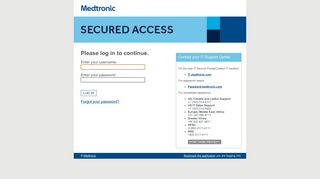 Medtronic Secured Access: Internal home
