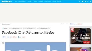 Facebook Chat Returns to Meebo - Mashable