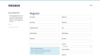Register - Meebox