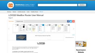 LOOQS MeeBox Router User Manual | Page 47 / 76 | Also for: MeeBox ...