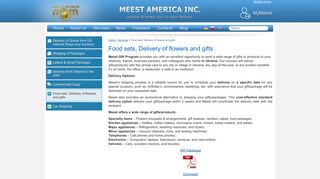 Food sets, Delivery of flowers and gifts » Meest America Inc. Delivery ...
