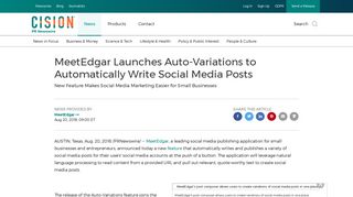 MeetEdgar Launches Auto-Variations to Automatically Write Social ...