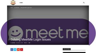 Solving MeetMe Login Issues | Atebits