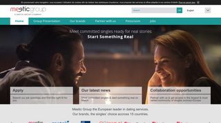 Meetic group: corporate site for Europe's leading dating services