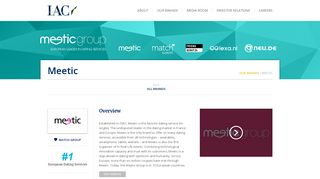 MeeticGroup - Meetic.fr - An IAC Brand