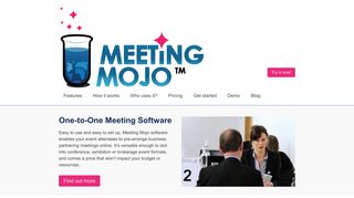 Powerful event networking through 1-to-1 meetings and messaging