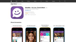 MeetMe - Go Live, Chat & Meet on the App Store - iTunes - Apple