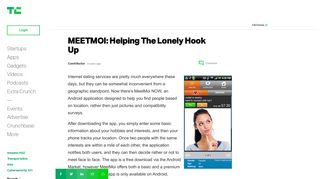MEETMOI: Helping The Lonely Hook Up | TechCrunch
