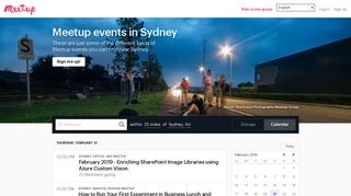 Meetups in Sydney