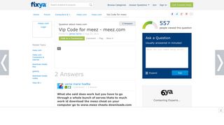 SOLVED: Vip Code for meez - Fixya