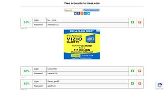 meez.com - free accounts, logins and passwords