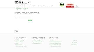 Forgot Password - Meez Meals