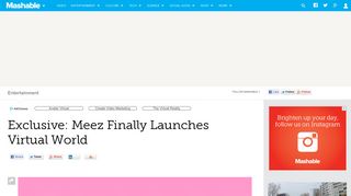Exclusive: Meez Finally Launches Virtual World - Mashable