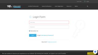 Login Form - MEFProCERT.com
