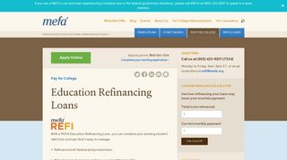 Education Refinancing Loans - MEFA