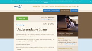 Undergraduate Loans - MEFA
