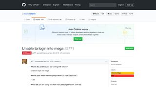 Unable to login into mega · Issue #2771 · ncw/rclone · GitHub