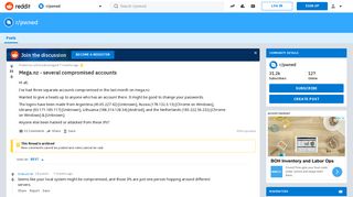 Mega.nz - several compromised accounts : pwned - Reddit