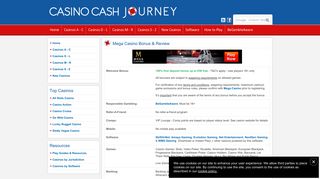 Mega Casino | €50 Deposit Welcome Bonus | Casino Cash Journey