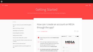 Getting Started - MEGA Help