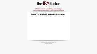 Reset Your MEGA Account Password - The IRA FactorThe IRA Factor