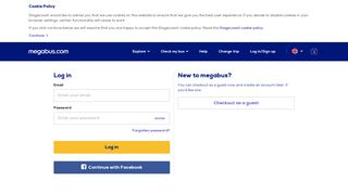 Log in - Low cost coach and train travel in the UK | megabus.com