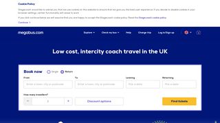 Low cost coach and train travel in the UK | megabus.com