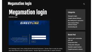 Megamation login.DirectLine Mobile Megamation - Dating Sites