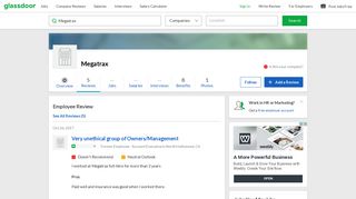Megatrax - Very unethical group of Owners/Management | Glassdoor