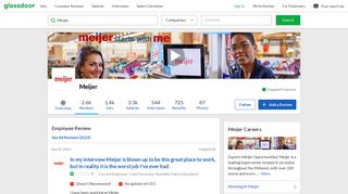 Meijer - In my interview Meijer is blown up to be this great place to ...