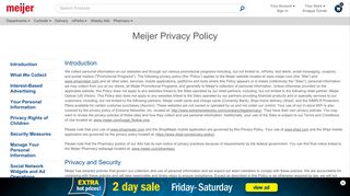 Privacy & Security | Meijer.com