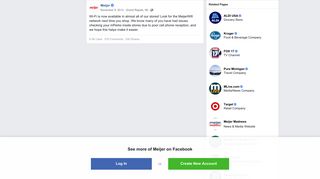 Meijer - Wi-Fi is now available in almost all of our... | Facebook